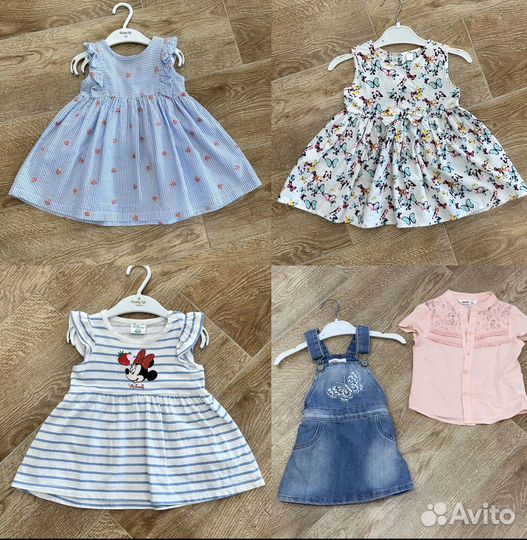 Платье сарафан летний для девочки 74 80