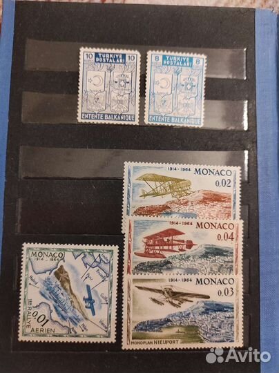 Марки Япония, Чехословакия, Монако, Турция и пр