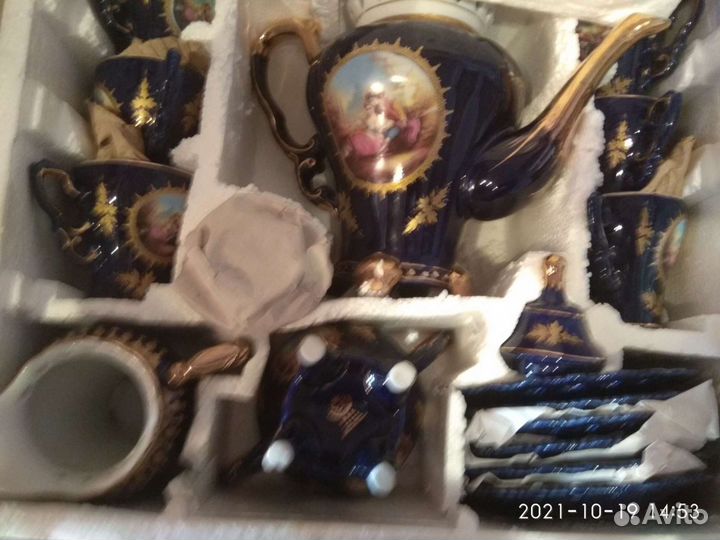 Сервиз Мадонна Винтаж кобальт из 17 предметов