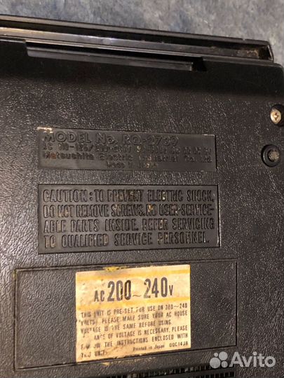 Магнитофон диктофон National Panasonic RQ 2739