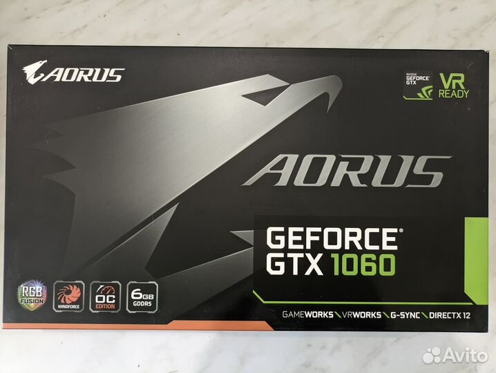 Gigabyte Aorus GTX1060 6 Gb rev.2