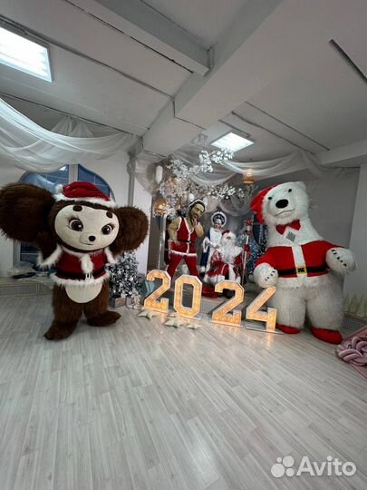 Белый Мишка/ростовая кукла/экспресс поздравления