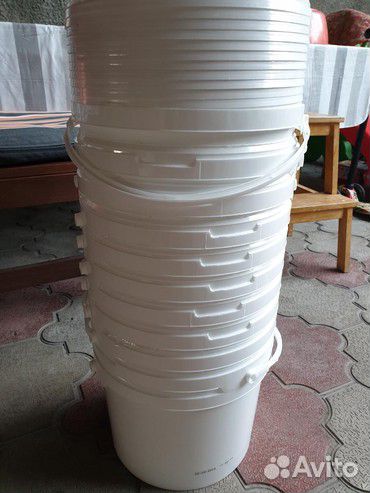 Ведро пищевое пластиковое 10 литров