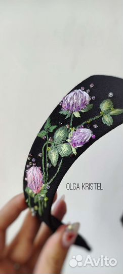 Современный кокошник ручной работы