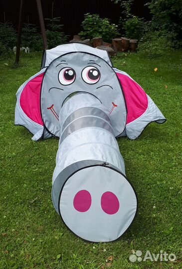 Детский игровой домик с туннелем