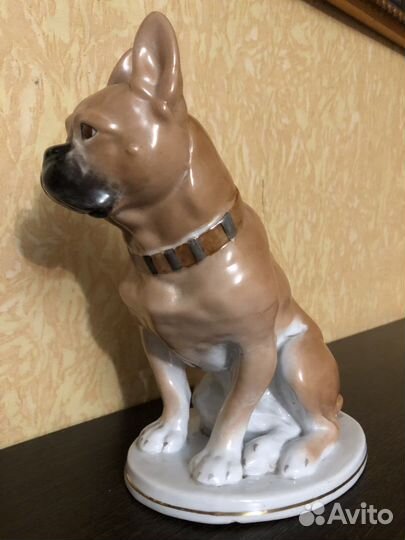 Фарфор Бульдог статуэтка