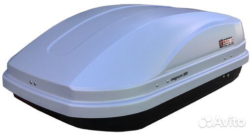 Бокс Евродеталь Магнум 300 серый карбон на крышу