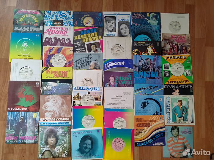 Альбом для хранения виниловых пластинок, пластинки