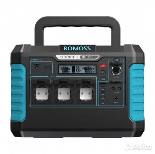 Электростанция romoss RS1500, 1500-3000вт