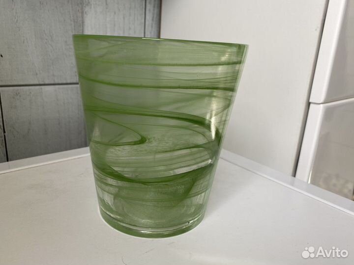 Цветочный горшок стеклянный