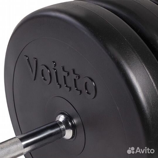 Штанга W с пластиковыми блинами 55 кг Voitto