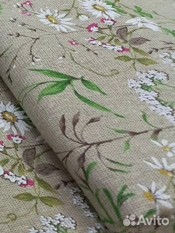 Ткань интерьерная полулён 