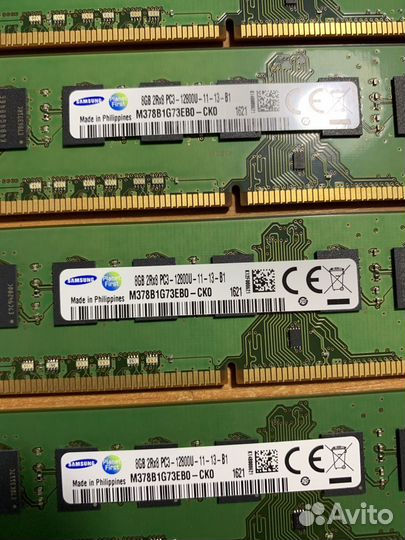 Оперативная память 8GB DDR3 1600MHz Samsung