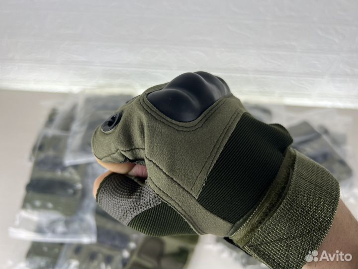 Перчатки тактические военные хаки