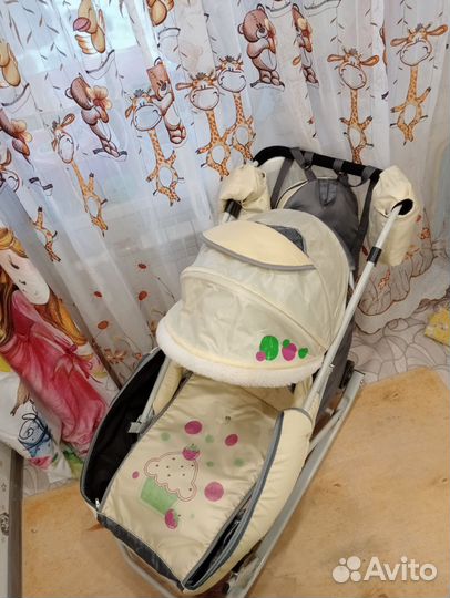Детские санки коляска