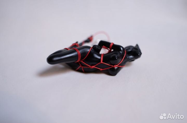 Шибари фигурка девушки в маске кошечки черная