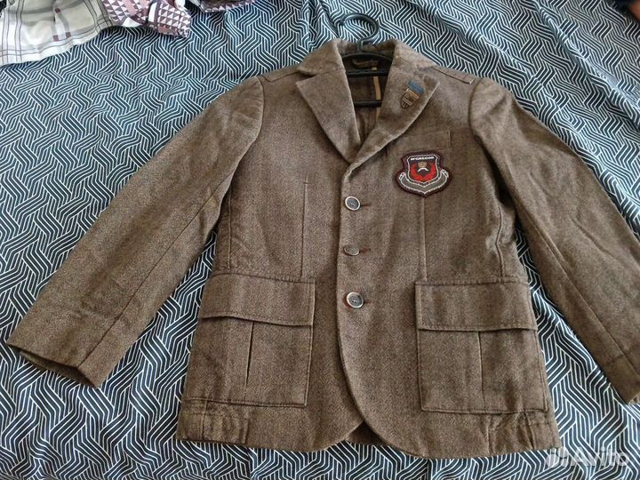 Пиджак школьный для мальчика р 140