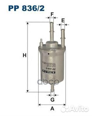 Фильтр топливный VW group PP836/2 PP8362 Filtron