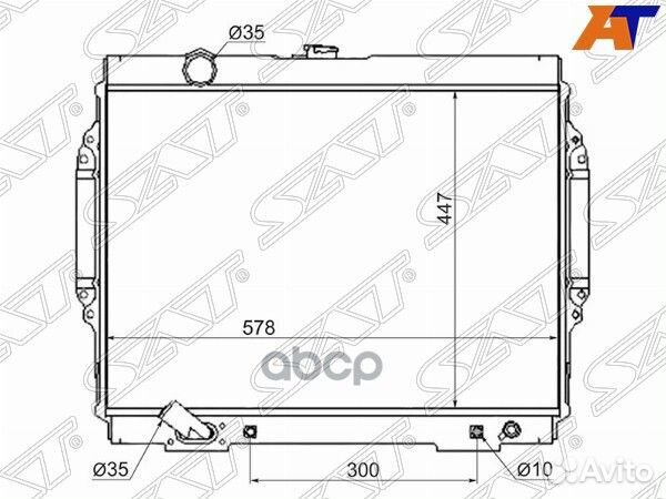 Радиатор Mitsubishi Pajero 91-20 MC0006-3.5-1 Sat