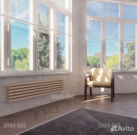 Вертикальный трубчатый радиатор Steel от завода