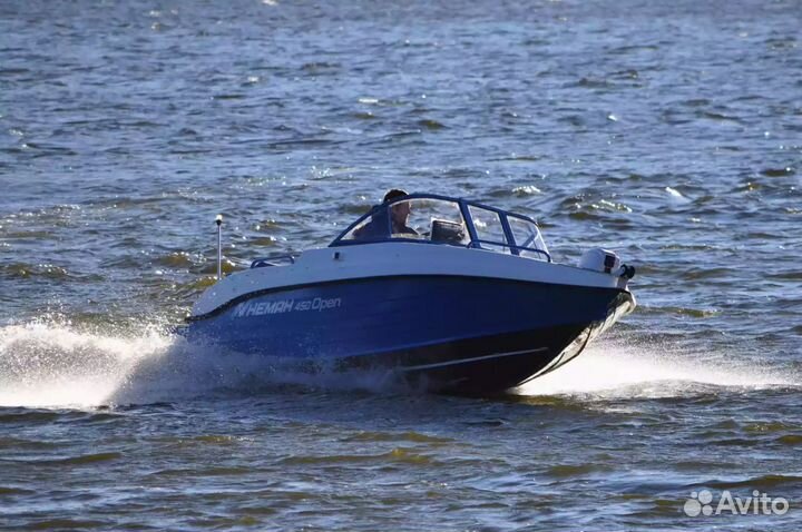 Новый комбинированный катер Неман 450 Open