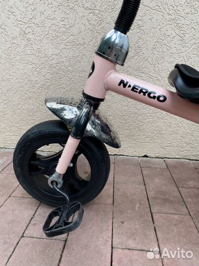 Велосипед детский трехколесный N-Ergo розовый