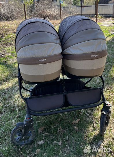 Коляска для двойни Indigo duo (3в1)