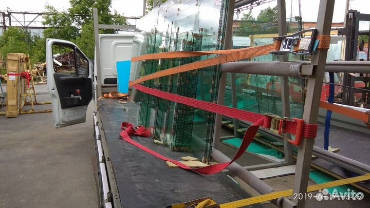 Газель с пирамидой, перевозка окон, стекла, зеркал