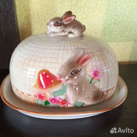 Масленка фарфор новая