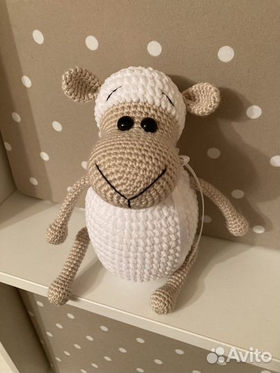 Вязаная игрушка Овечка амигуруми