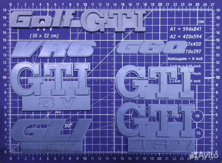 Шильдики эмблемы значки Golf GTi gti16v