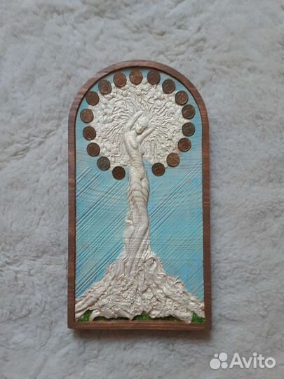 Картина панно из дерева