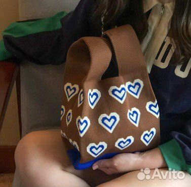 Сумка женская новая плетеная с принтом
