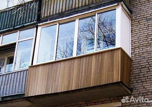 Балкон пластиковый и алюминиевый с отделкой