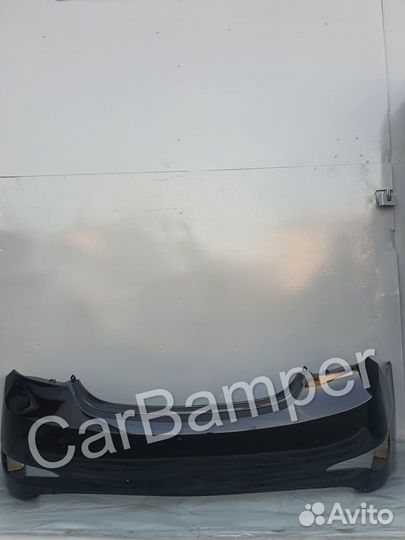 Бампер задний Хендай Солярис Черный 2014-2117г