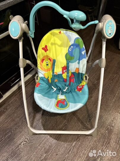 Детские качели-стульчик для кормления электронные