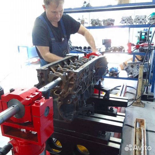 Ремонт постели коленвала, расточка бц, ремонт гбц