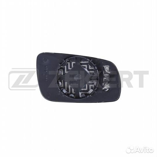 Полотно зеркала левое асф синий подогрев Skoda Sup