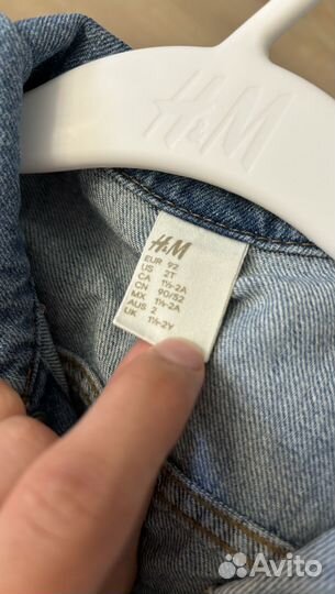 Джинсовка / джинсовая куртка h&m 92
