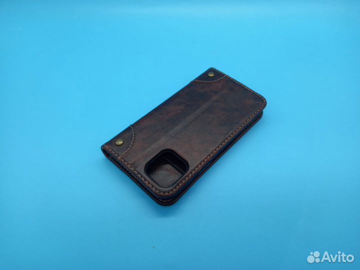 97227 Классический чехол-книжка из кожи для iPhone