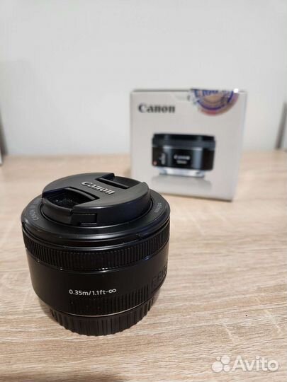 Объектив canon 50mm 1 8 stm