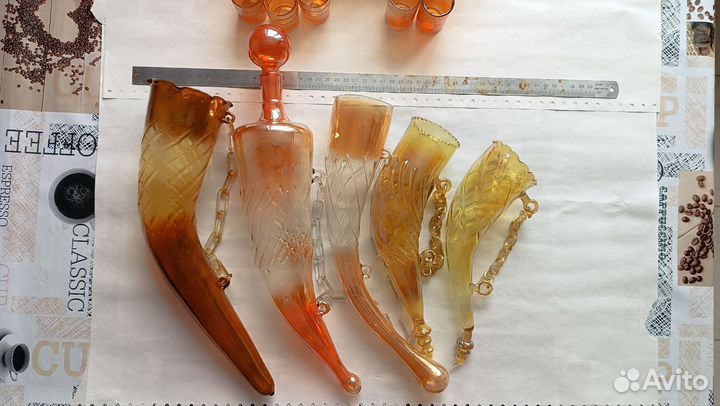 Набор рюмок и рогов