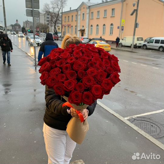 Розы 51 штука 70 см