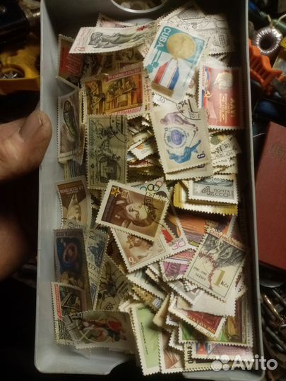 Старые марки, очень много