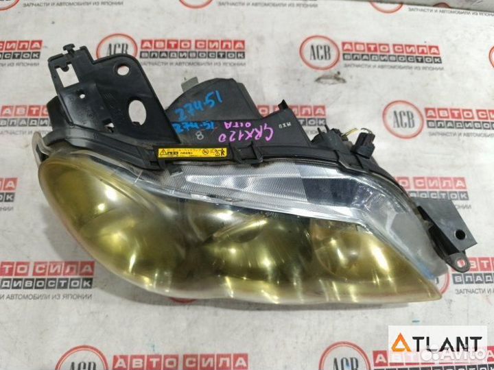 Фара правая toyota mark X