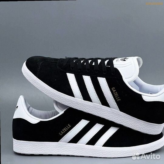 Кроссовки Adidas Gazelle Black (Арт.16844)