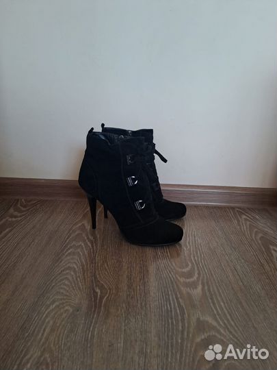 Ботильоны демисезонные женские натуральная замша