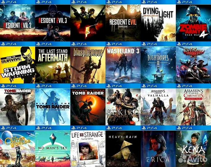 Игры PS4 с установкой на PlayStation 4 с по 9.00