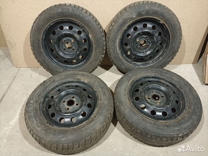 Комплект зимних колес Hyundai Солярис, Kia Рио