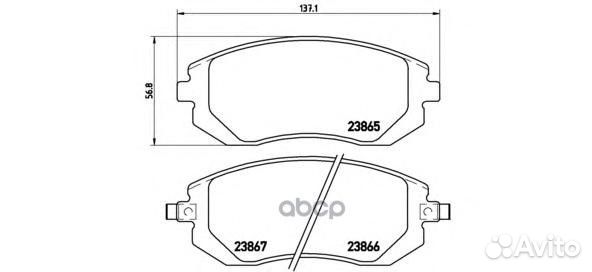 Колодки тормозные subaru forester/impreza/legac